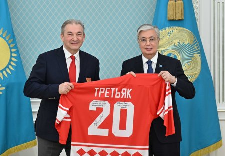 Мемлекет басшысы Ресей хоккей федерациясының президентін қабылдады