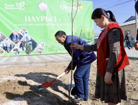 «Жаңару мен жаңғыру» күніне орай ағаш отырғызу акциясы өтті