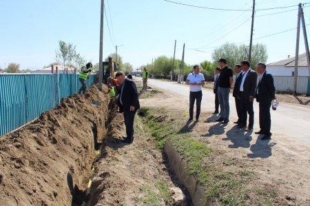 Шаған және Н.Ілиясов ауылдарындағы газдандыру жұмыстарына партиялық бақылау жасалды