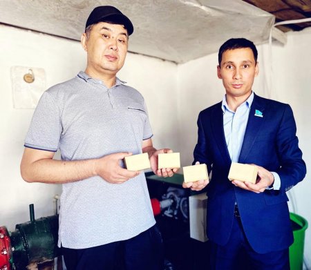 «Тереңөзек сабыны» брендімен шығып жатқан тұрмысқа қажетті сабынның дайындалу барысымен танысты