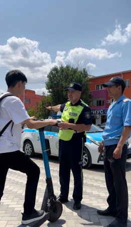 Электр самокаттарына қатысты өрттің алдын алу мақсатында профилактикалық шаралар ұйымдастырылды