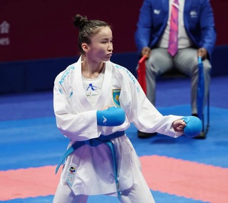 Каратэ: Жерлесіміз Мөлдір Жаңбырбай жартылай финалға шықты