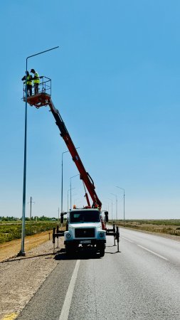 Жол қауіпсіздігі басты назарда: ауылдар маңына жарық шамдары орнатылуда