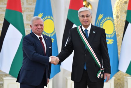 ІІ Абдалла Қасым-Жомарт Тоқаевты Иордан Хашимит Корольдігінің «Әл-Нахда» жоғары орденімен наградтады