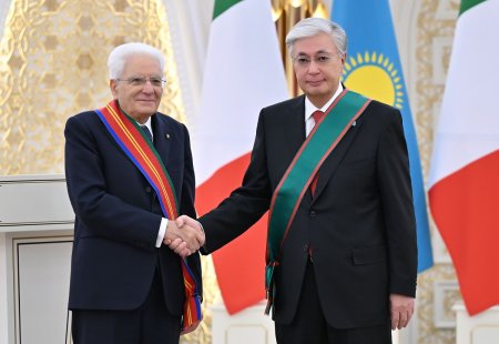 Мемлекет басшысы Италия Президенті Серджо Маттарелланы І дәрежелі «Достық» орденімен марапаттады