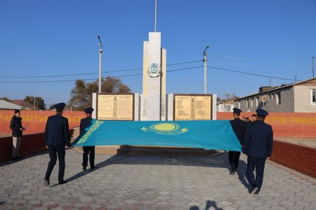 Сырдария ауданында мемлекеттік ту көтеру рәсімі өтті