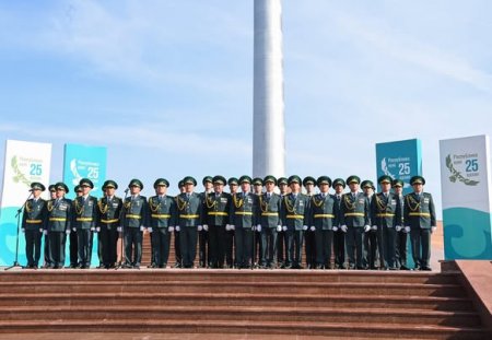 Қызылордада Республика күніне орай мемлекеттік ту көтер рәсімі өтті