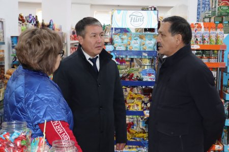 Аудан әкімі баға тұрақтылығына бақылау жүргізді