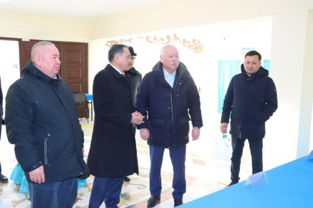 Аудан әкімі референдум учаскелерінің дайындығымен танысты