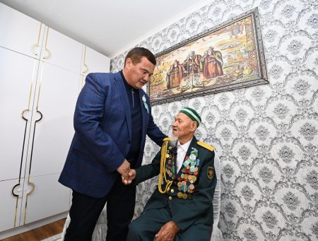 Қарт майдангердің мерейін тасытты