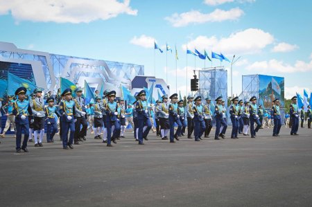 Қасым-Жомарт Тоқаев іс-шараға қатысушыларды «Айбын» әскери-патриоттық жастар жиынының аяқталуымен құттықтады