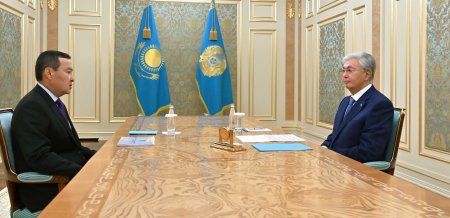 Президент Қасым-Жомарт Тоқаев Жоғары аудиторлық палата төрағасы Әлихан Смайыловты қабылдады