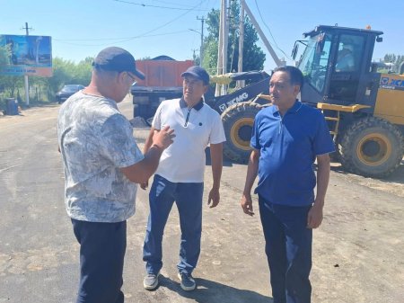 Аудан әкімі Шаған ауылындағы күрделі жөндеу жұмыстарының барысын бақылады