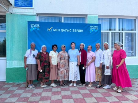 Ақжарма ауылдық дәрігерлік-амбулаториясының ұжымы дауыс берді