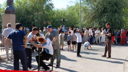 Жаңақорғанда сайлау учаскелерінде спорттық сайыстар өтіп жатыр