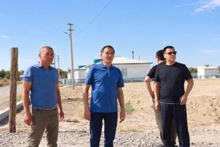 Сәкен сейфуллин елді мекенін электрмен қайта жабдықтау жұмыстарымен танысты